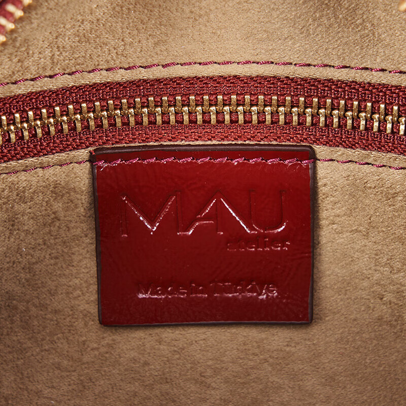 MANU ATELIER MANU ATELIER 马努 单肩包 HOURGLASS BOWLING BAG系列 酒红色