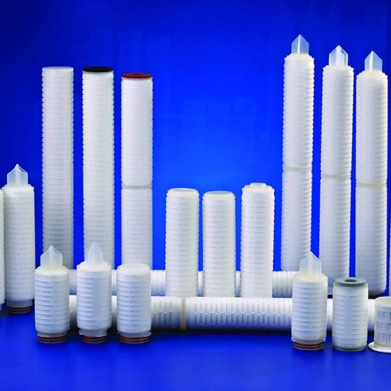 pes 聚醚砜膜折叠式过滤芯5英寸液体滤芯除菌0.220.45um