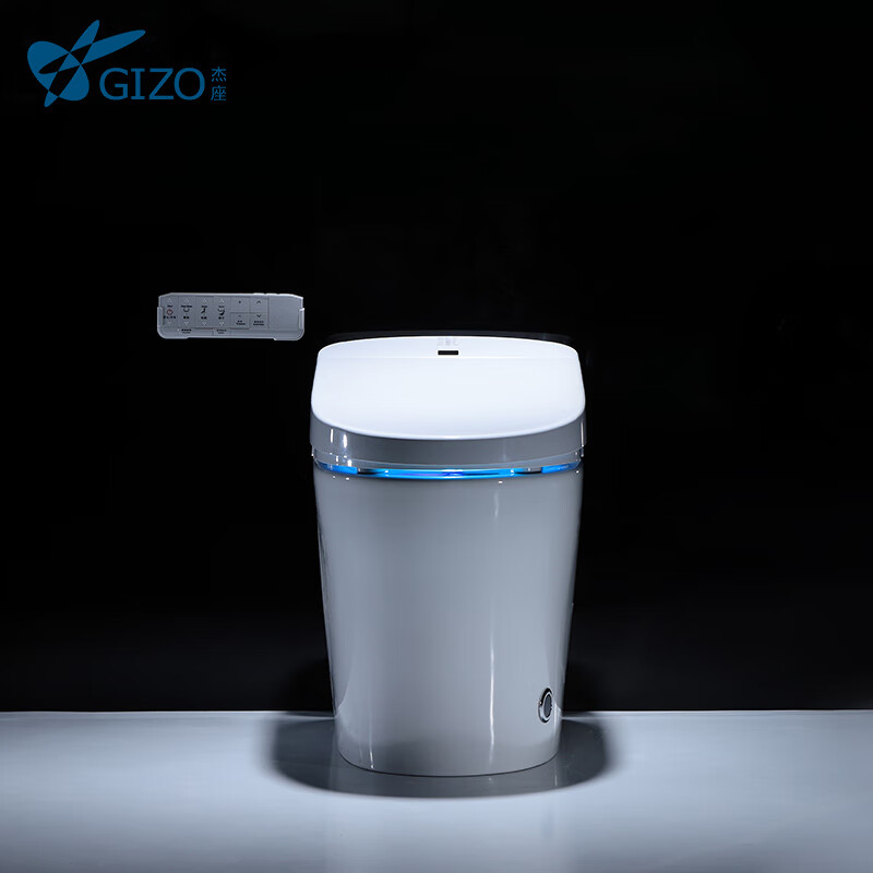 杰座（GIZO） 脚感冲水智能全自动冲水座便电动一体式智能马桶坐便器座温烘干300/400mm坑距 脚感冲水-300坑距