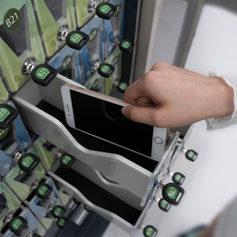 国保新型5g手机屏蔽柜p50手机保密柜ipad大手机存放柜寄存柜50格 p50r