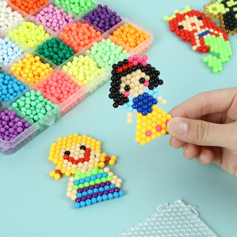 玩具diy手工制作材料包水溶珠套装趣味神奇魔珠 水雾魔珠30色6000粒