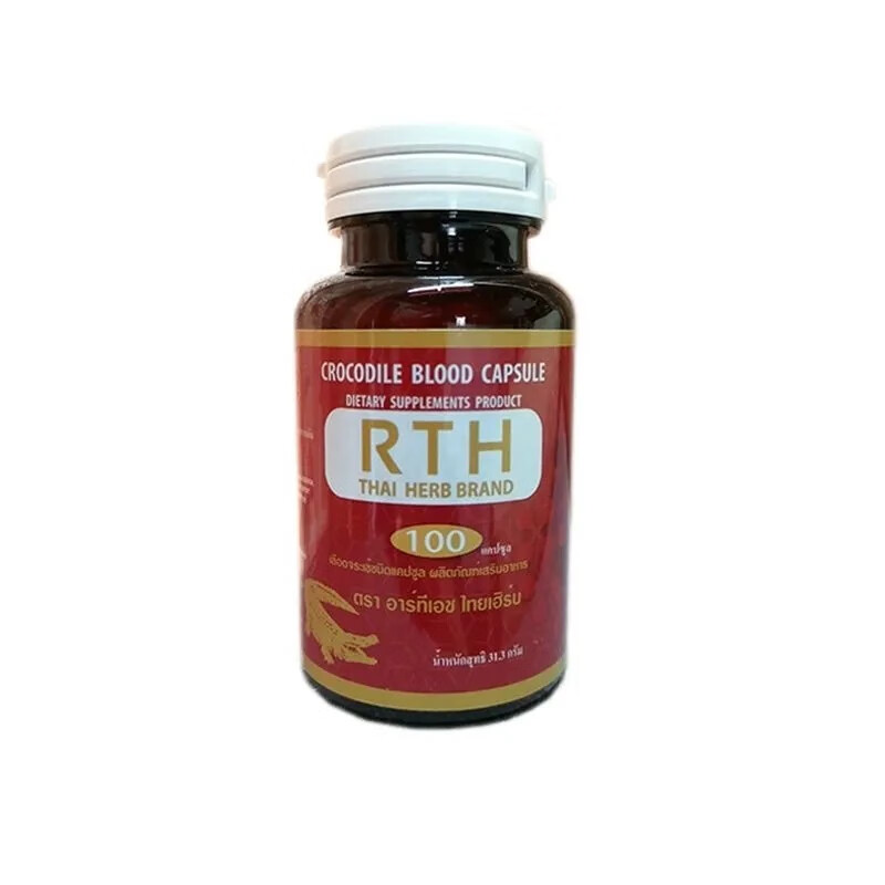 泰国 鳄鱼血 胶囊60粒rth皇家老蛇园蛇毒研究中心2024年新日期