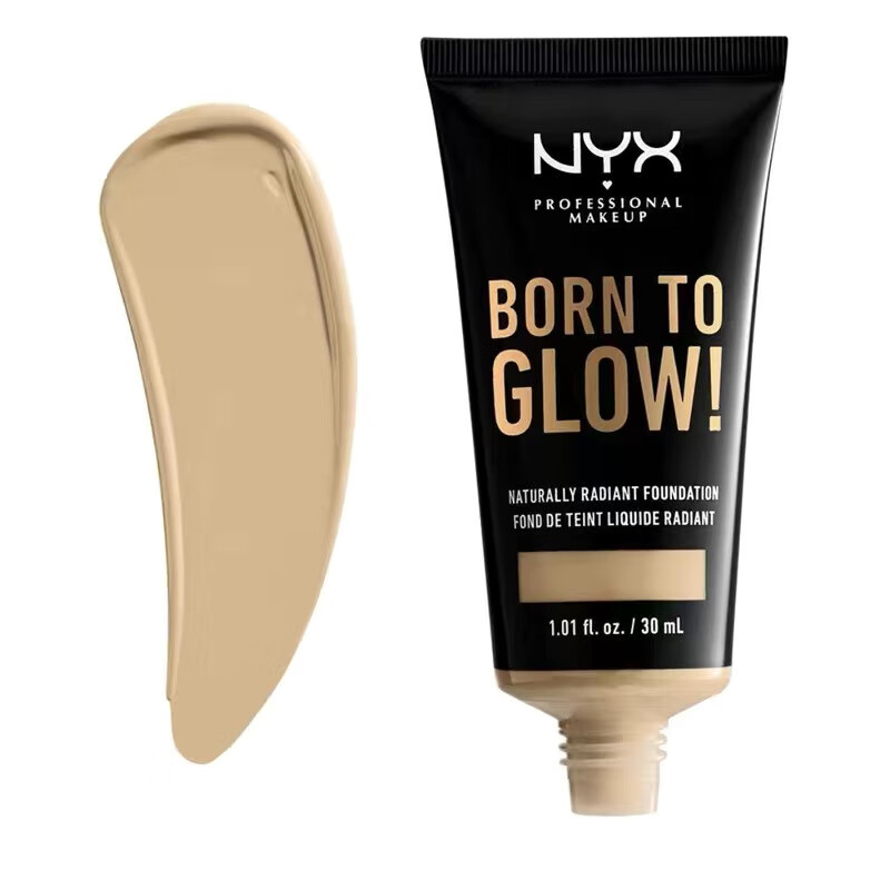 NYX粉底液遮瑕油皮混合性皮肤哑光粉底霜自然裸装控油不脱妆 6.5