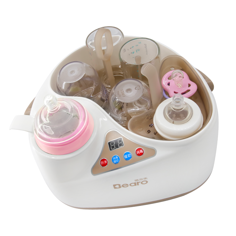 倍尔乐（Bearo）暖奶器奶瓶消毒器消毒暖奶二合一婴儿恒温多功能加热温奶器 (奶咖色）消毒暖奶二合一