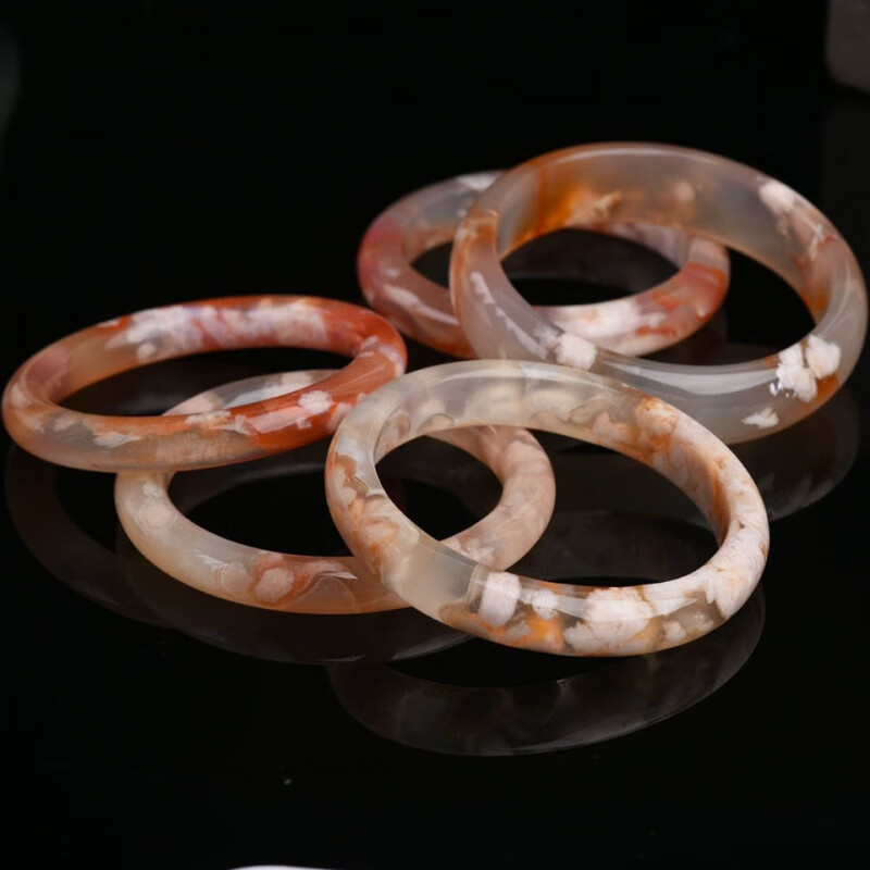 【精选好礼】樱花玛瑙手镯冰透手链戒指贝壳耳钉依莲妃 无效10快！拍之前联系客服！