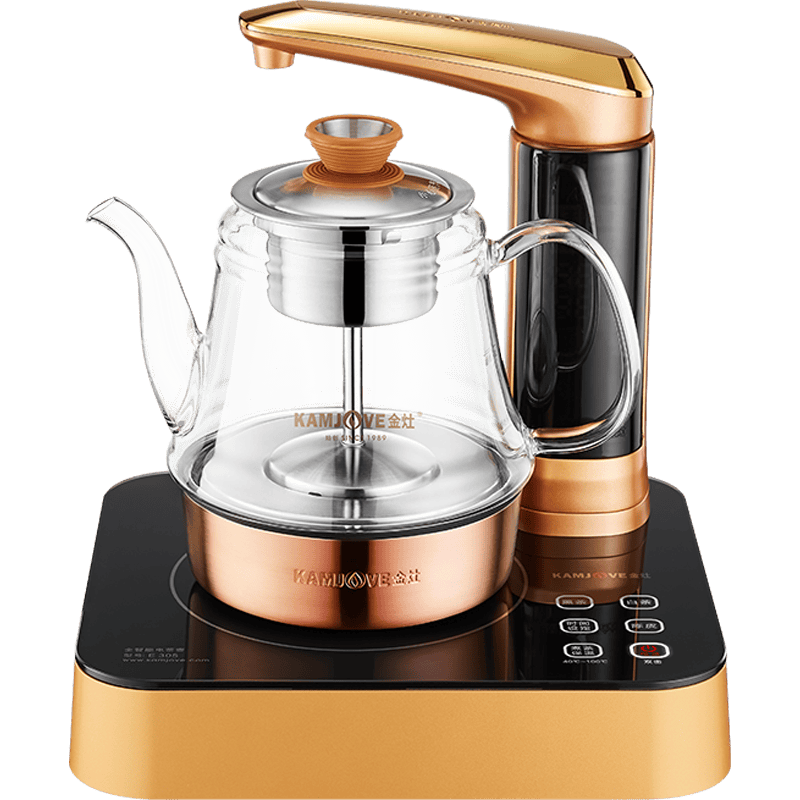 金灶(kamjove)自动旋转加水喷淋煮茶器全智能电茶炉玻璃煮茶壶多功能