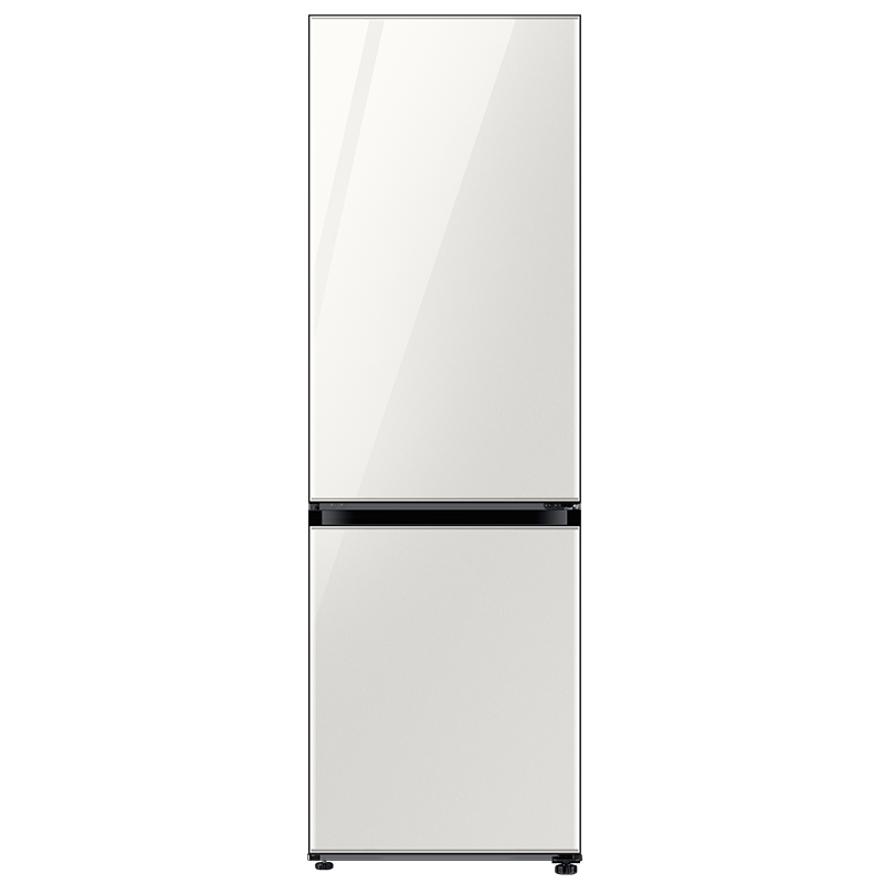 三星（SAMSUNG）333L双门冰箱 BESPOKE缤色铂格 嵌入式冰箱 智能变频 全环绕气流 RB33R300435/SC(光晕白） 7600元