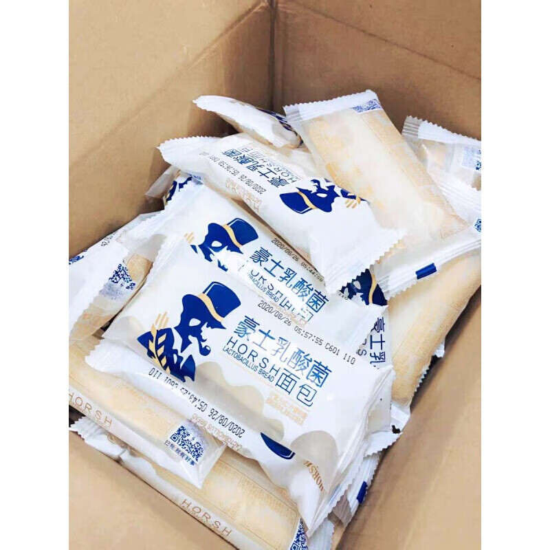 豪士 乳酸菌面包益生菌面包 乳酸菌小口袋糕点早餐吐司菠萝味豪士