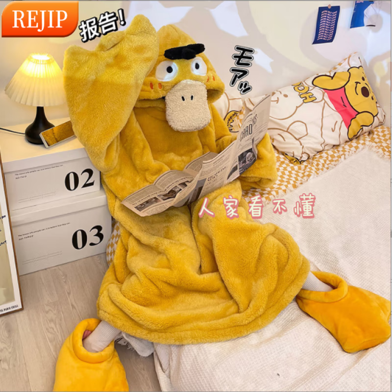 REJIP�ɰ��Ӻ���ñɺ���޿�ͨС��˯��Ů��������˯�۷����޼Ҿ���װ �ɴ�Ѽ˯�� XL���顾140-160��ɴ� 48Ԫ