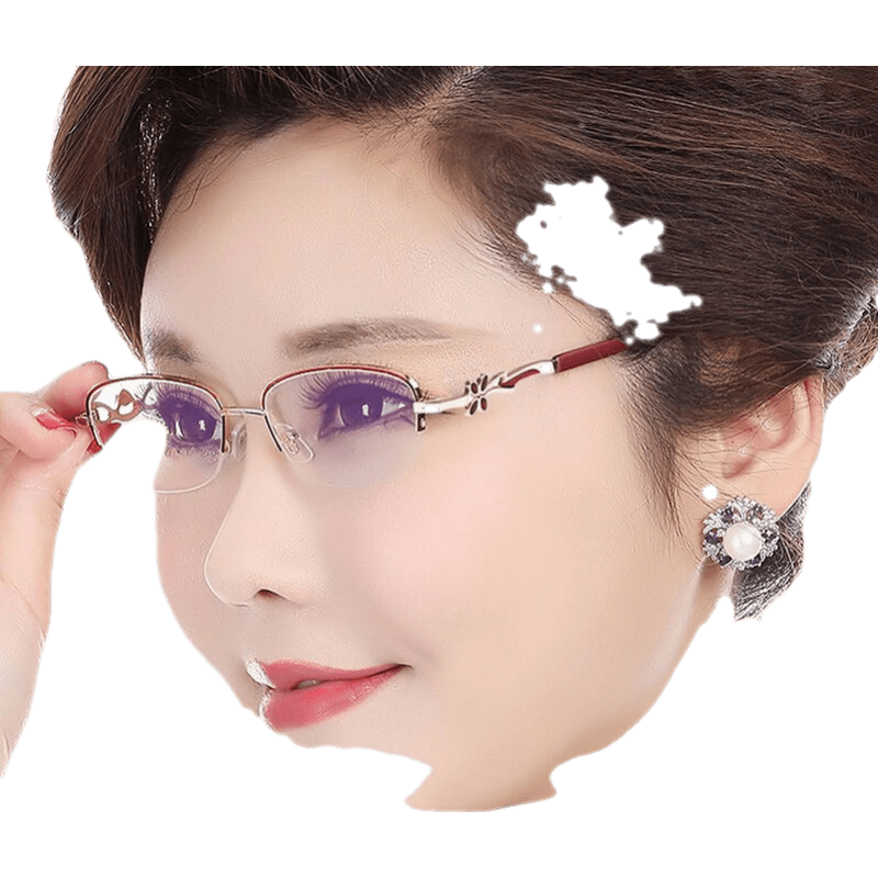 石話石說 老花鏡女超輕舒適花鏡防藍(lán)光高清老花鏡時(shí)尚老人老光老花眼鏡 四葉草版 防藍(lán)光老花鏡150度專柜品質(zhì)