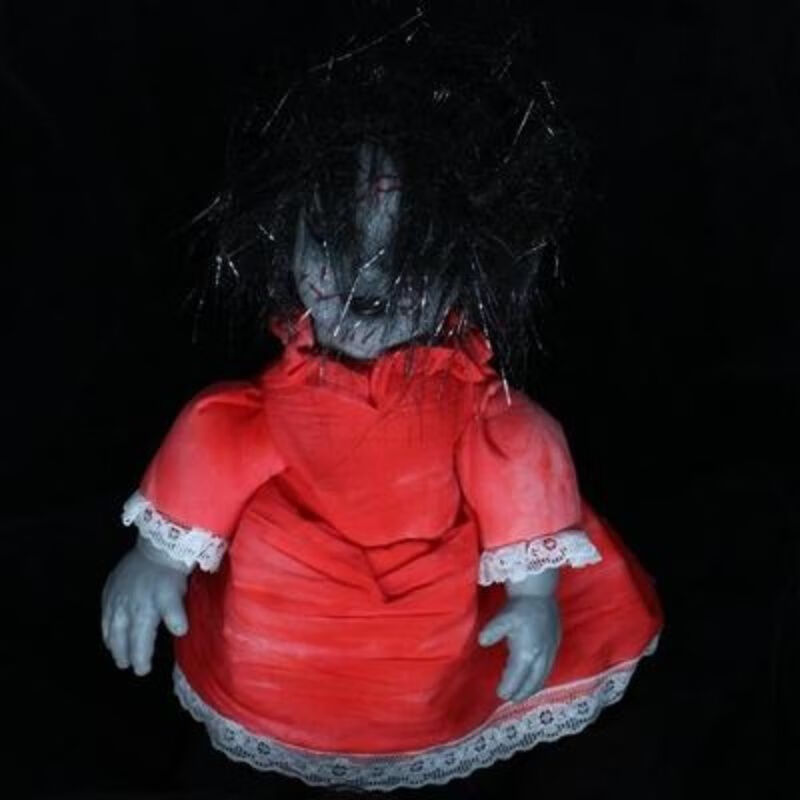 安娜贝尔恐怖娃娃鬼屋万圣节电动走路鬼娃娃恐怖吓人玩具密室逃脱道具