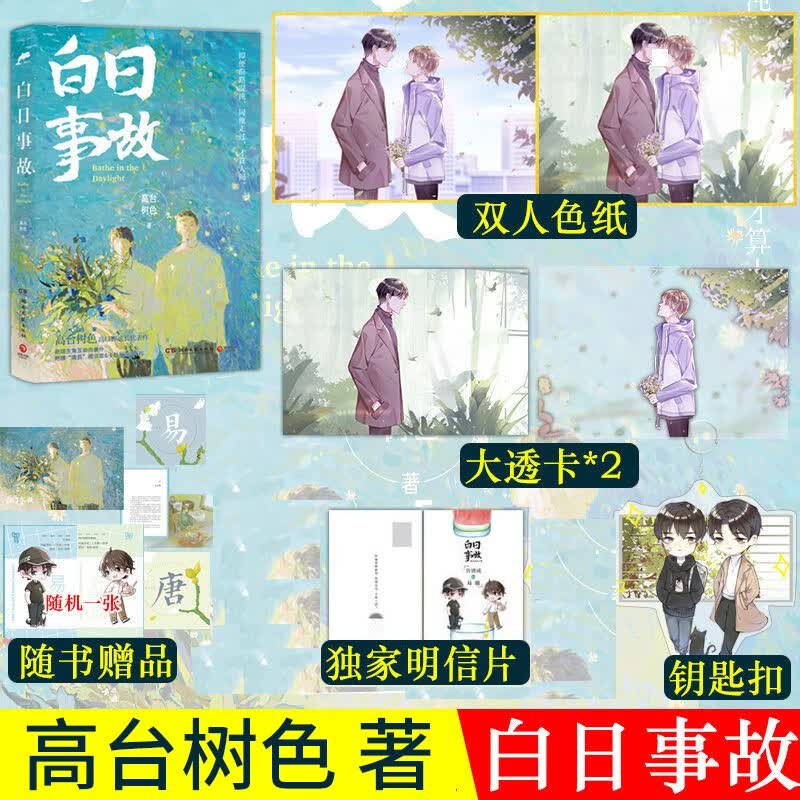 【赠立牌+钥匙扣+色纸+透卡】白日事故 小说 高台树色著 重回许唐成和易辙心