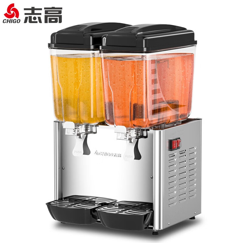 志高（CHIGO）饮料机商用双缸果汁机冷饮机冷热双温速溶饮料机 双缸单冷(单冷)