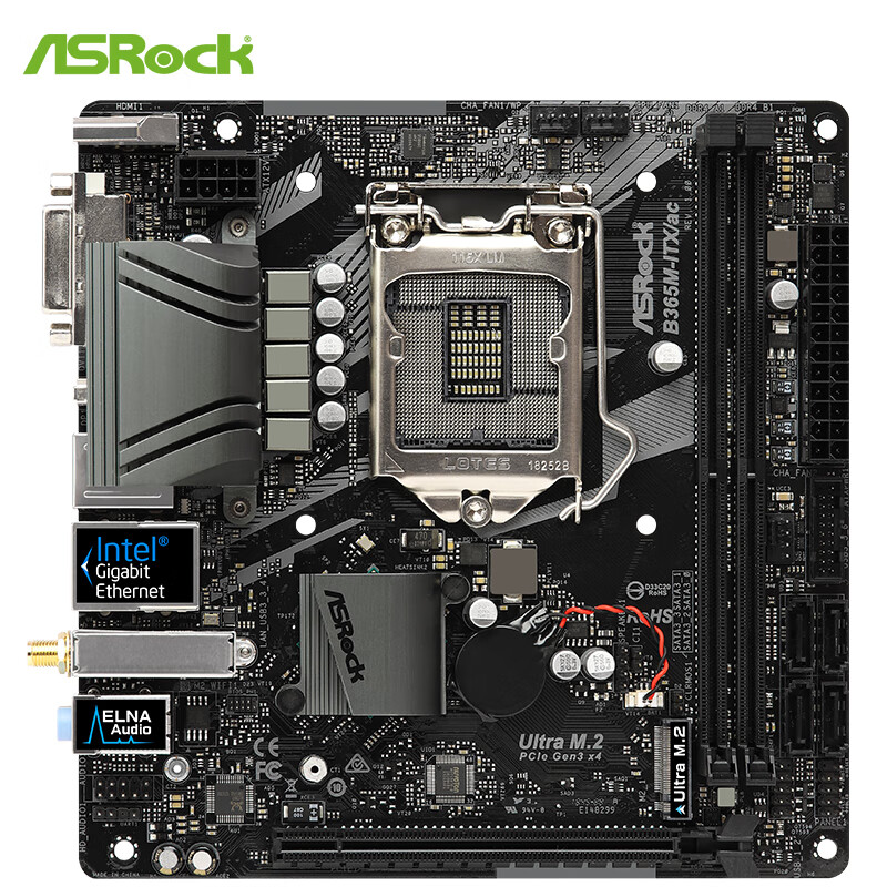 华擎（ASRock）B365M-ITX/ac主板 支持WIN7（Intel B365/LGA 1151）