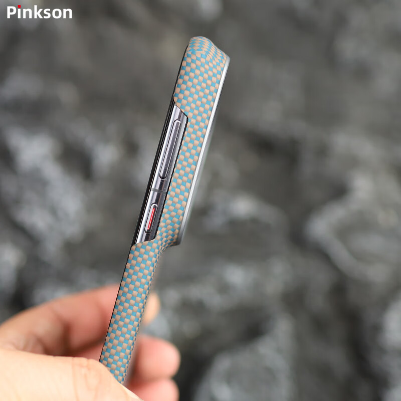 Pinkson华为Pura70Pro/Ultra凯夫拉手机壳芳纶P70碳纤维纹保护套超薄全包磨砂硬壳新款防摔简约高档商务轻 【钛金波浪纹】1500D芳纶 【华为Pura70 Ultra】