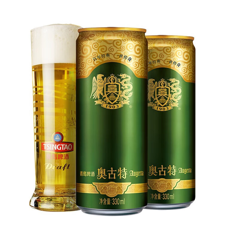 青岛啤酒（TsingTao）奥古特330mlx24听