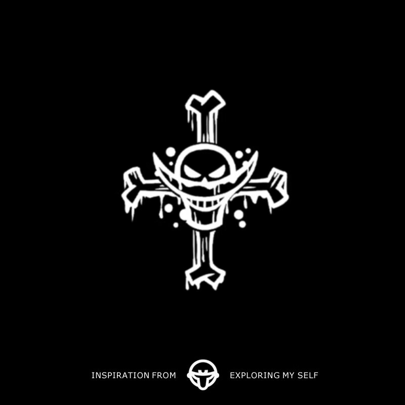 萨默斯海贼王纹身贴 再变 白胡子潮酷海贼王图案草本防水持久纹身