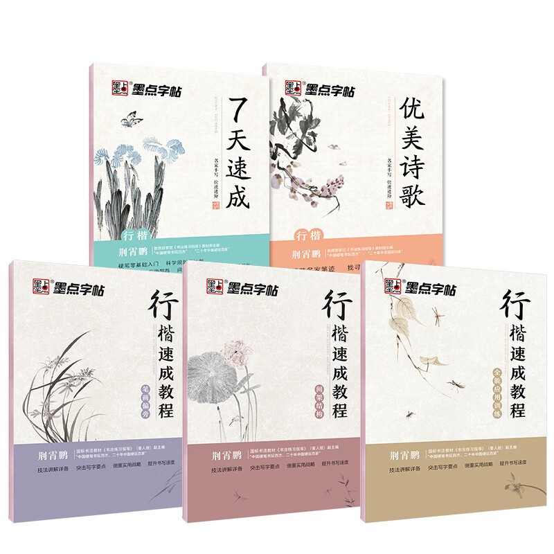 墨点行楷字帖练字成年手写大学生高中生成人练字帖小学生女生字体漂亮清秀钢笔行书字帖男生大气硬笔书法临摹练字本荆霄鹏行楷字帖