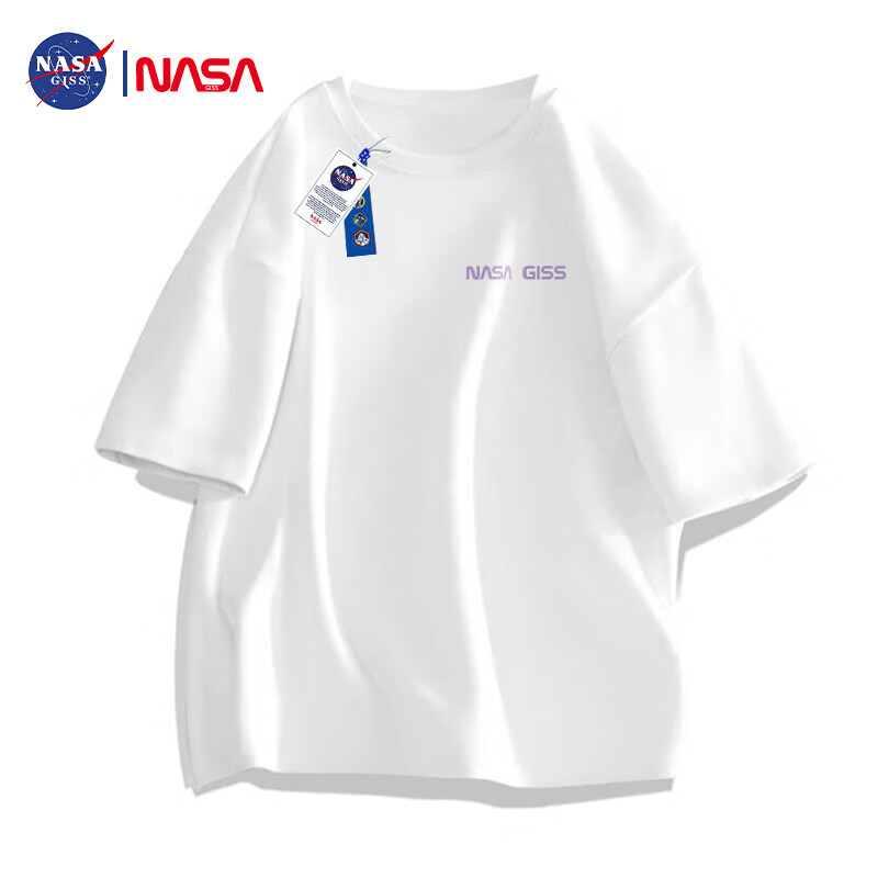 NASA GISS官方潮牌联名短袖t恤男简约纯棉上衣宽松大码体恤 白色 XL 怎么看?