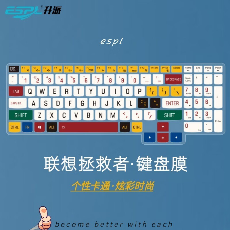 升派 联想拯救者y7000键盘膜y7000p r7000 2021/2020款笔记本电脑保护