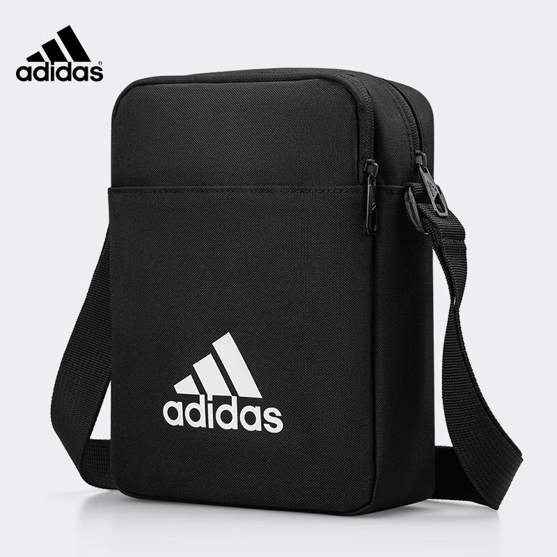 阿迪达斯 （adidas）斜挎包男单肩包休闲运动包小背包潮流挎包简约通勤包手机包 黑色怎么看?