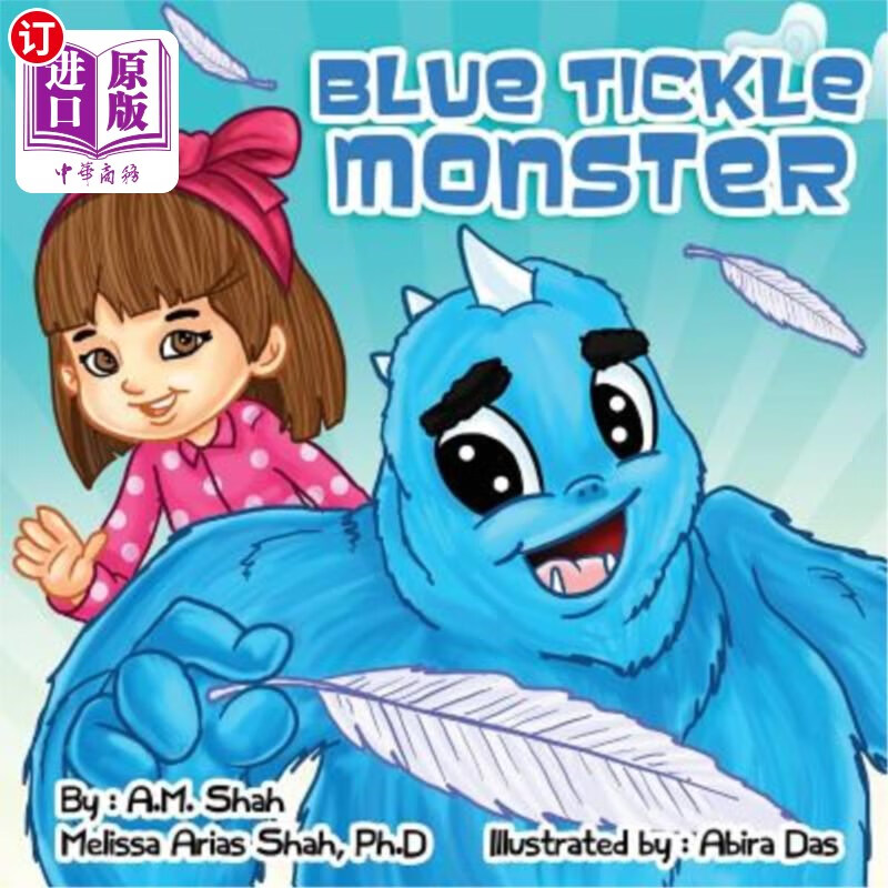 海外直订blue tickle monster 蓝色痒怪