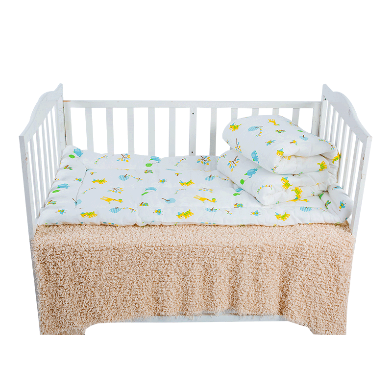 喜親寶幼兒園褥子墊子?jì)雰捍矇|子褥子新生兒被褥120*60厘米 藍(lán)小馬