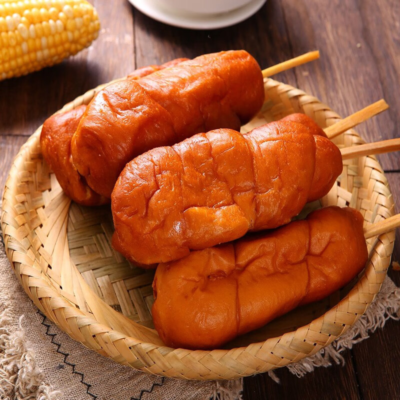 寄漪土豪鸡腿面包老式儿时80后怀旧油炸早餐面包食品豆沙传统零食小z