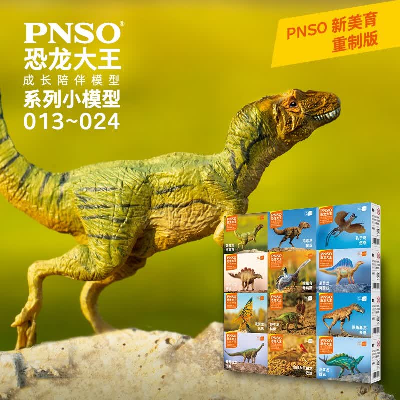 PNSO小恐龙模型恐龙大王儿童玩具成长陪伴模型013~024多款可选 一套12只怎么看?