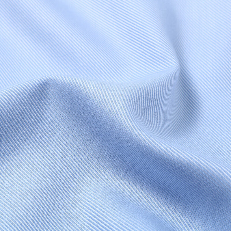 MAYOR男装 秋季ALBINI全棉面料商务时尚蓝色长袖衬衫 蓝色 170/84A