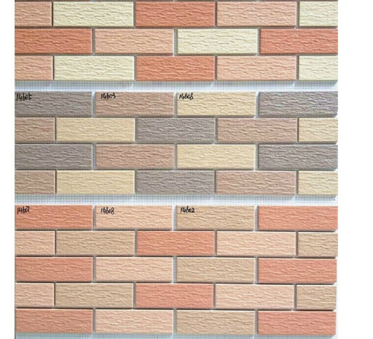 佛山外墙砖瓷砖墙砖 别墅砖 三色砖纸皮砖散砖  背景墙砖 通体砖45*