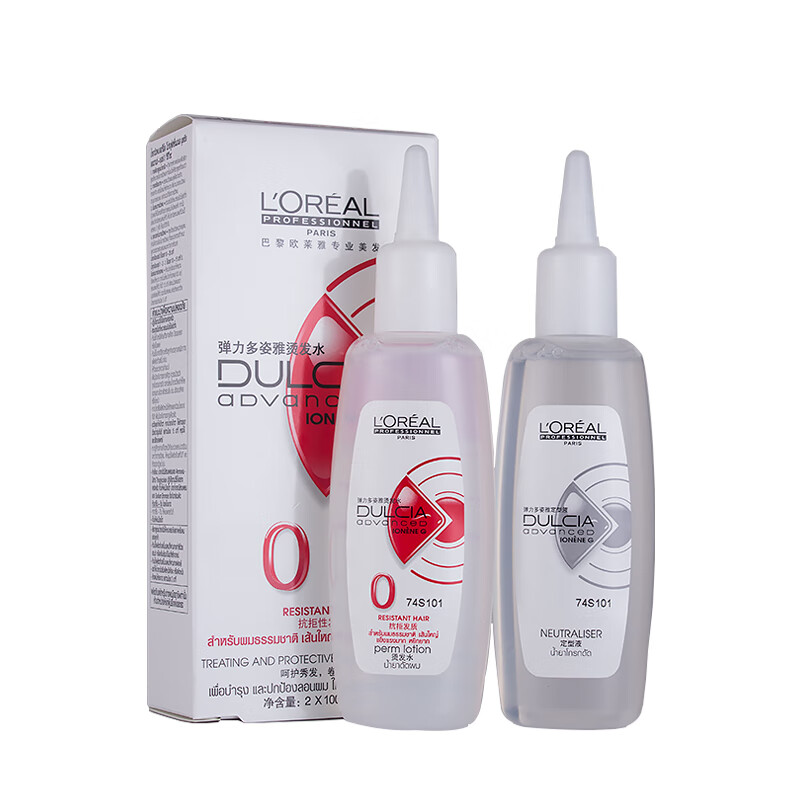 欧莱雅(loreal)烫发水药剂冷烫卷发家用烫羊毛卷锡纸烫定型剂冷烫精