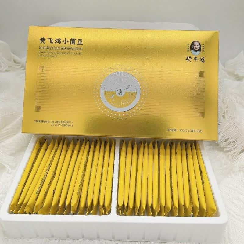 黄飞鸿黄飞鸿小菌豆纳豆复合益生菌粉固体饮料一盒30条 一盒