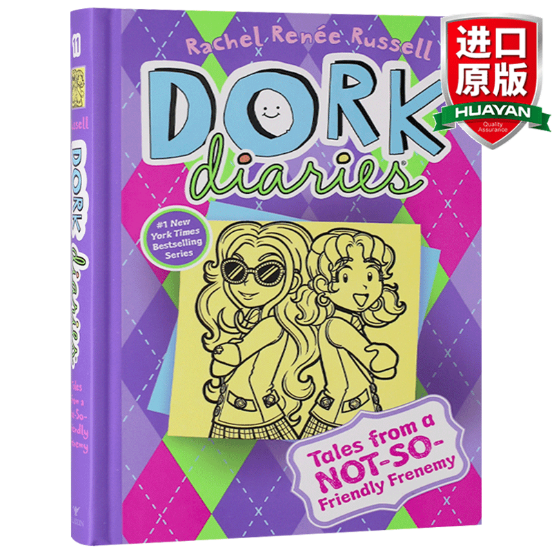英文原版 怪诞少女日记11 Dork Diaries 11 女版小屁孩 不怎么友善的故事 朵拉日记