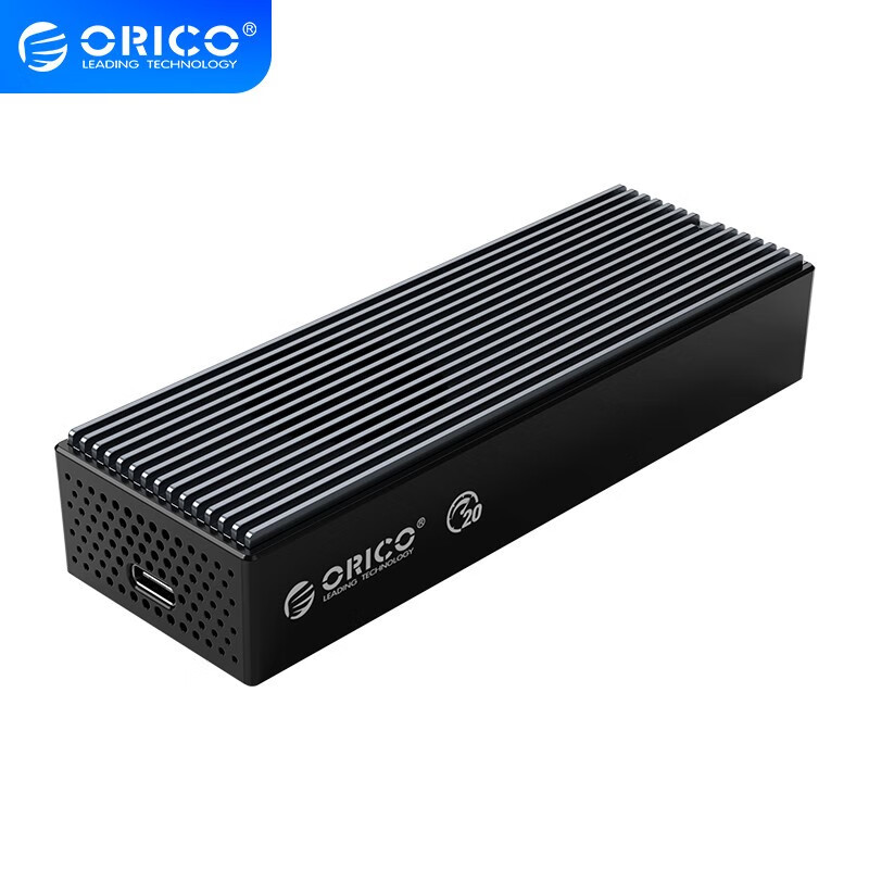 奥睿科(ORICO)M.2/NVMe移动硬盘盒 USB3.2转TypeC接口 雷速M2固态硬盘盒 20Gbps速率M2PVC3-G20