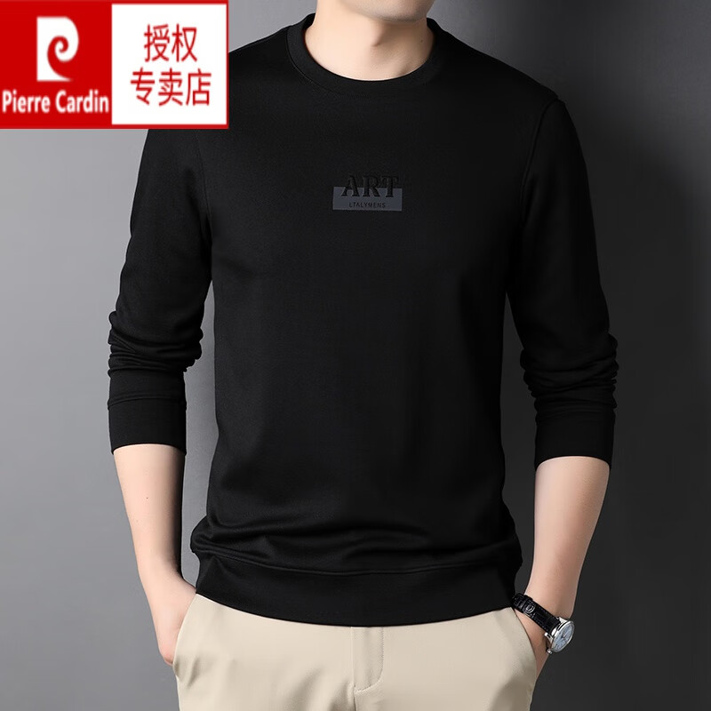 长袖恤卫衣男青年时尚休闲无领上衣潮春夏季男生园领男士卫衣白色棉