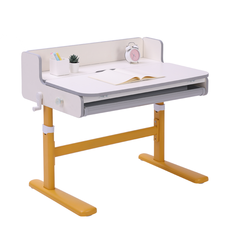得力 deli 儿童学习桌 儿童书桌 小学生写字桌  可升降桌椅套装 噔噔鸭 90cm桌椅套装