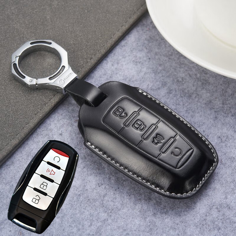 适用于长城炮钥匙套头层牛皮专用2019 20款炮皮卡车遥控套改装钥匙包