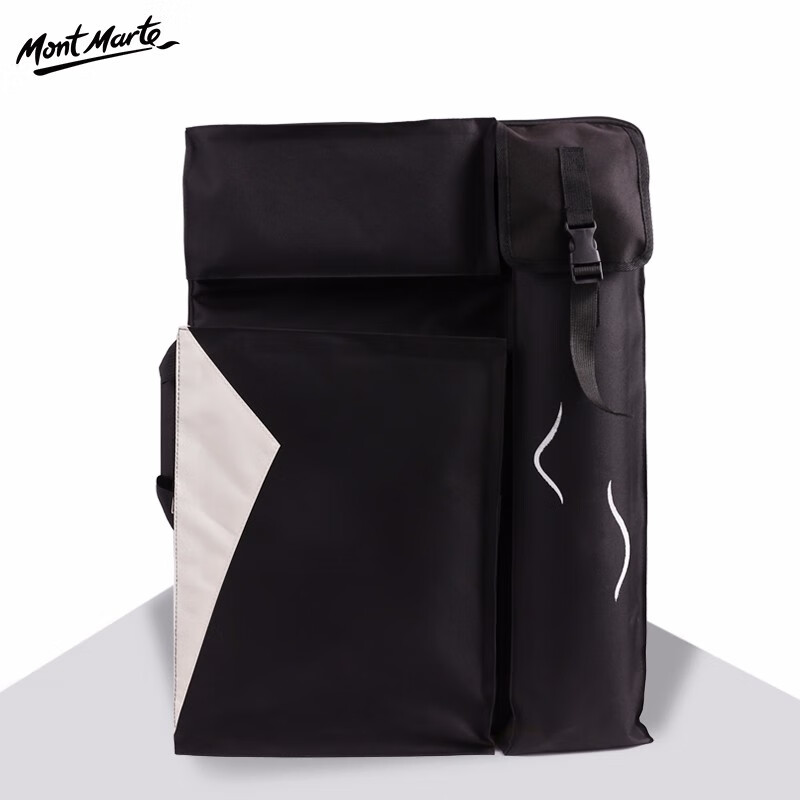 蒙玛特（Mont Marte） 4K防水画板袋 素描套装 双肩美术艺考工具画包素描铅笔包画袋画架 4开画板包（黑色）MAXX1013