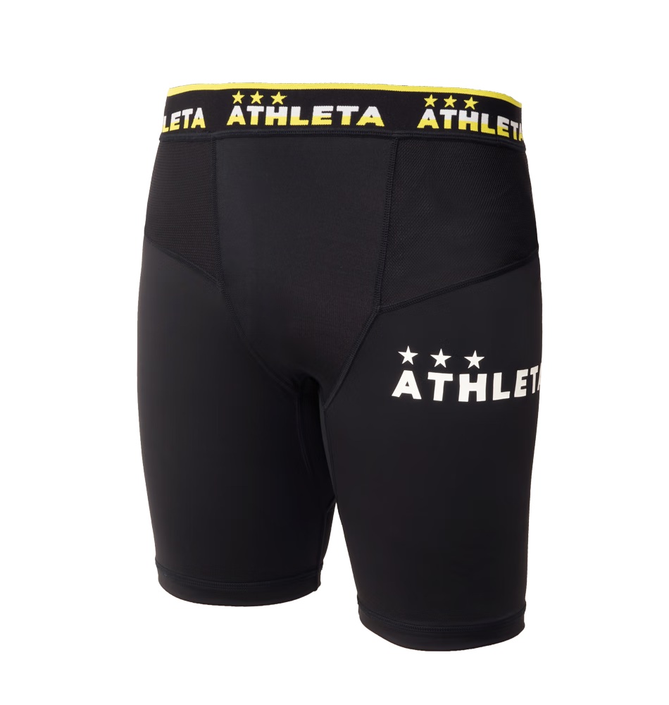 贺杨喻速干紧身短裤男儿童运动健身跑步训练足球铲球裤 黑色18009 s