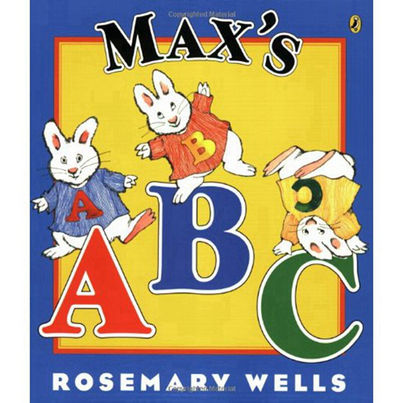 英文原版 maxs abc  小兔max系列:max的abc