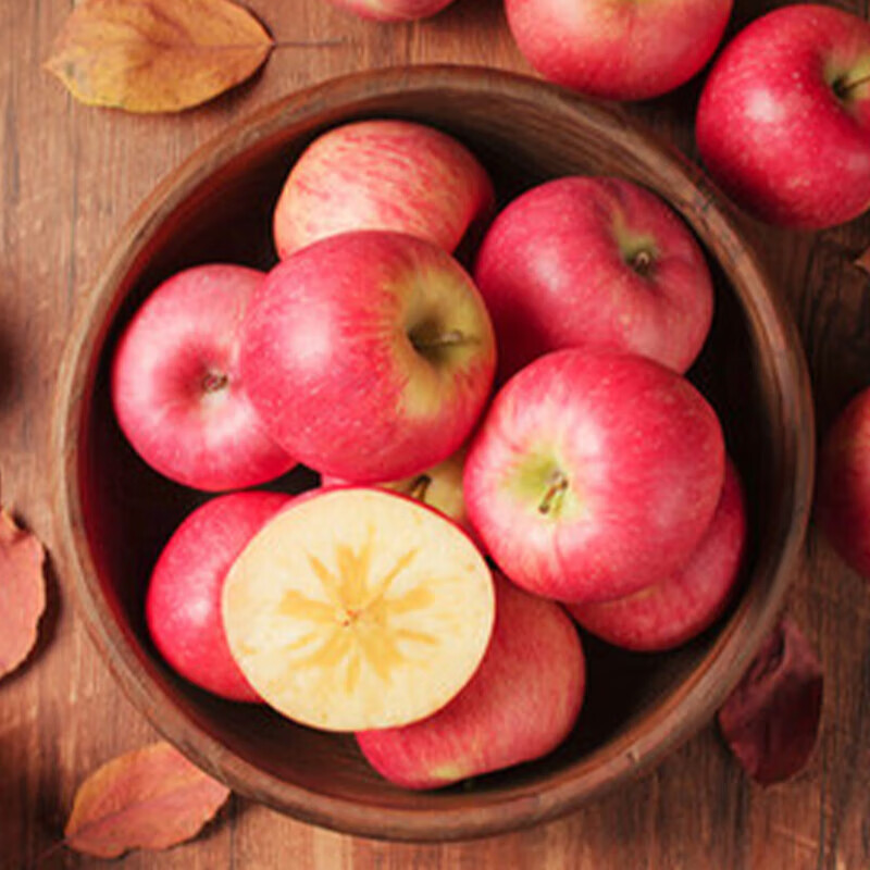 丑禾膜袋丑苹果脆甜新果正宗洛川苹果水果源头直发健康轻食整箱包邮 新疆冰糖心苹果 超值净重4.5斤（单果145g起）
