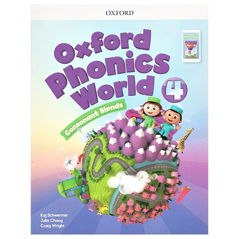 进口英文原版 Oxford Phonics World 4牛津自然拼读教材 英文拼读规则入门学习附APP