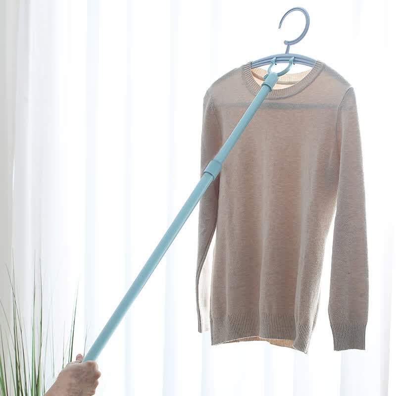 澳颜莱houya撑衣杆家用晾衣杆架丫叉凉衣杆挑衣服撑伸缩加长衣叉子 晾