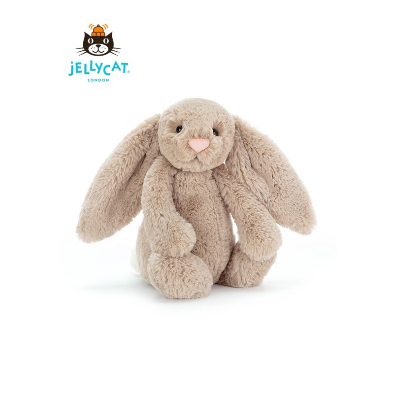 众舰行英国jellycat经典害羞米色邦尼兔毛绒玩具宝宝安抚公仔玩偶抱枕