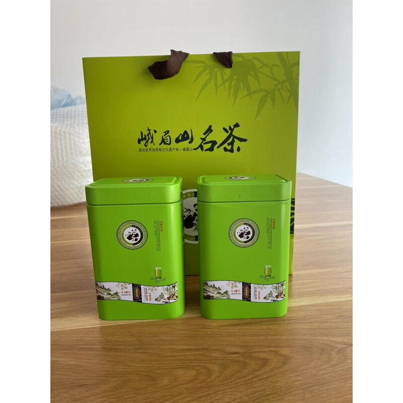 竹叶青竹叶青茶叶铁罐装优级茶叶绿茶高山云雾春茶湄新茶 550g