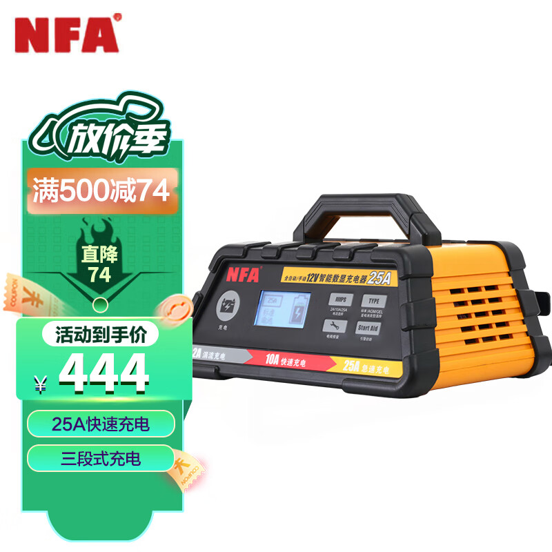 大伙参考NFA6615汽车电瓶充电器使用靠不靠谱？说说一个月感受告知