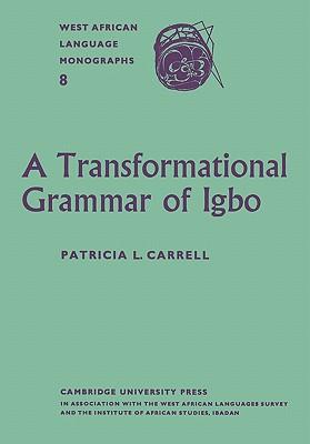 预订 a transformational grammar of igbo