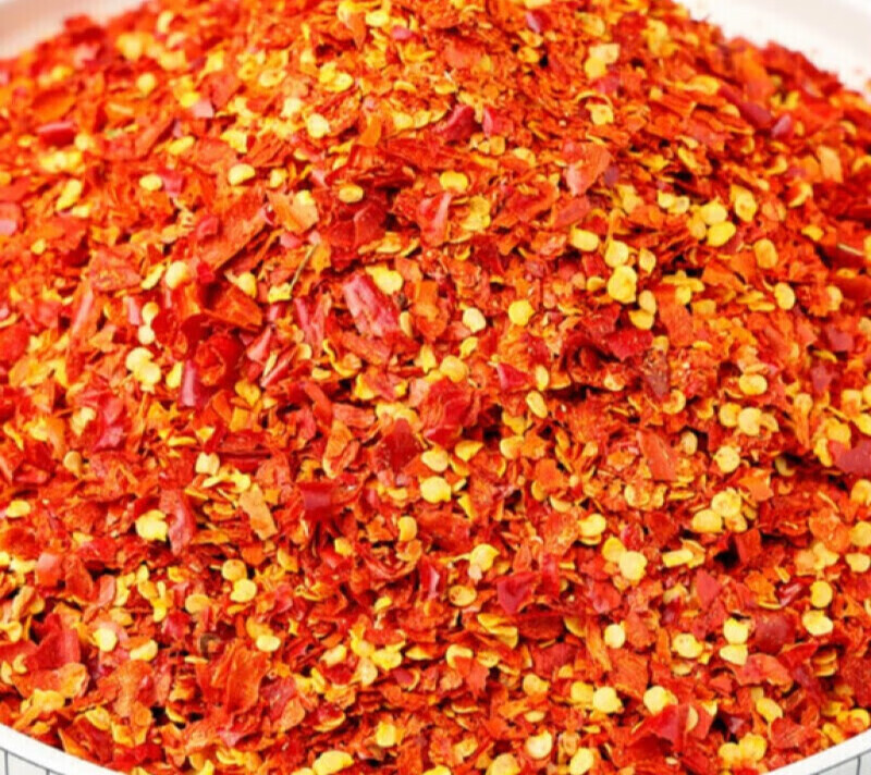 每果时光干辣椒粉香辣湖南醴陵特产特辣粗红辣子红油辣椒面500克