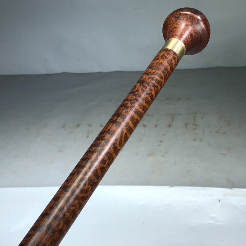 绅士手杖 实木拐杖手杖老人防滑蛇纹木拐棍木质绅士圆 头文明棍仗